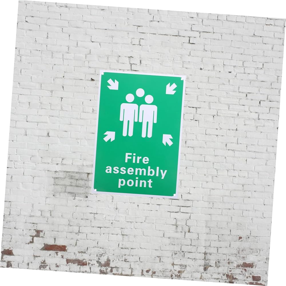 Amazon.co.jp: NUOBESTY ファイヤーラリーポイントサイン 非常口